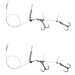 Savage Gear Linethru Corkscrew Rig - #1 40cm 22kg 2pcs