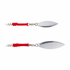 Savage Gear Screwin Spin Teaser - Silver/Red Medium 3pcs