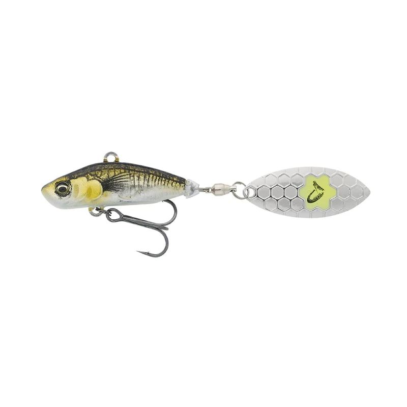 Savage Gear 3D Sticklebait Tailspin 6.5cm 9G - Black Silver 3 Savage Gear 3D Sticklebait Tailspin 6.5cm 9G - Black Silver - Image 3