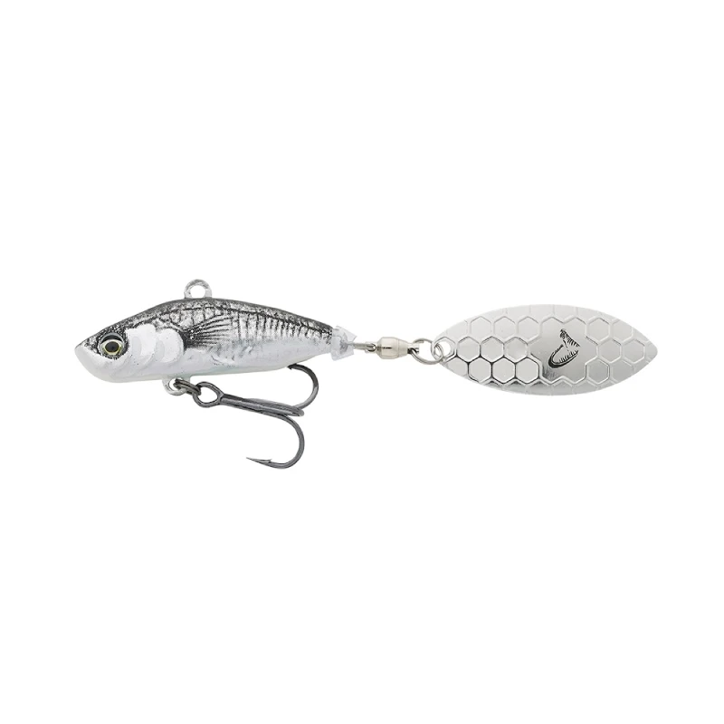 Savage Gear 3D Sticklebait Tailspin 6.5cm 9G - Black Silver 4 Savage Gear 3D Sticklebait Tailspin 6.5cm 9G - Black Silver - Image 4
