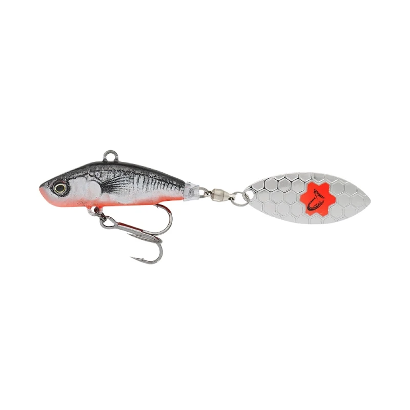 Savage Gear 3D Sticklebait Tailspin 6.5cm 9G - Black Silver 6 Savage Gear 3D Sticklebait Tailspin 6.5cm 9G - Black Silver - Image 6