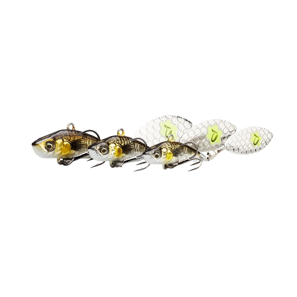 Savage Gear 3D Sticklebait Tailspin 6.5cm 9G - Black Silver 1 Savage Gear 3D Sticklebait Tailspin 6.5cm 9G - Black Silver