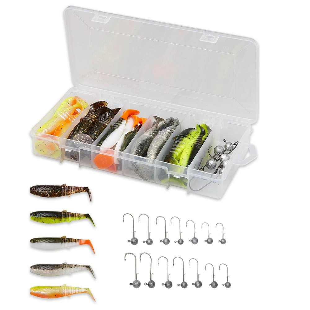 Savage Gear Cannibal Shad Kit Mixed 36 Pcs - 8-10cm 1 Savage Gear Cannibal Shad Kit Mixed 36 Pcs - 8-10cm