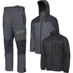JACKET UNIT AND OVERALLS SAVAGE GEAR THERMO GUARD 3-PIECE SUIT GRIS/NOIR