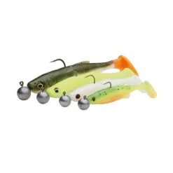 KIT LEURRES SOUPLES ARMÉS SAVAGE GEAR FAT MINNOW T-TAIL RTF -Savage Gear kit leurres souples armes savage gear fat minnow tail rtf z 2615 261538 4