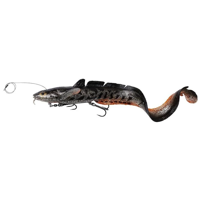 PRE-RIGGED SOFT LURE SAVAGE GEAR 3D LINE THRU BURBOT 50CM 1 PRE-RIGGED SOFT LURE SAVAGE GEAR 3D LINE THRU BURBOT 50CM