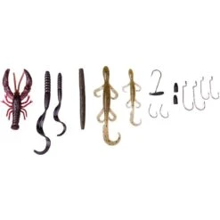 SOFT LURE KIT SAVAGE GEAR BLACK BASS PRO PACK