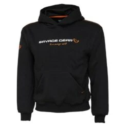 SWEAT JUNIOR SAVAGE GEAR JUNIOR LOGO HOODIE - NOIR